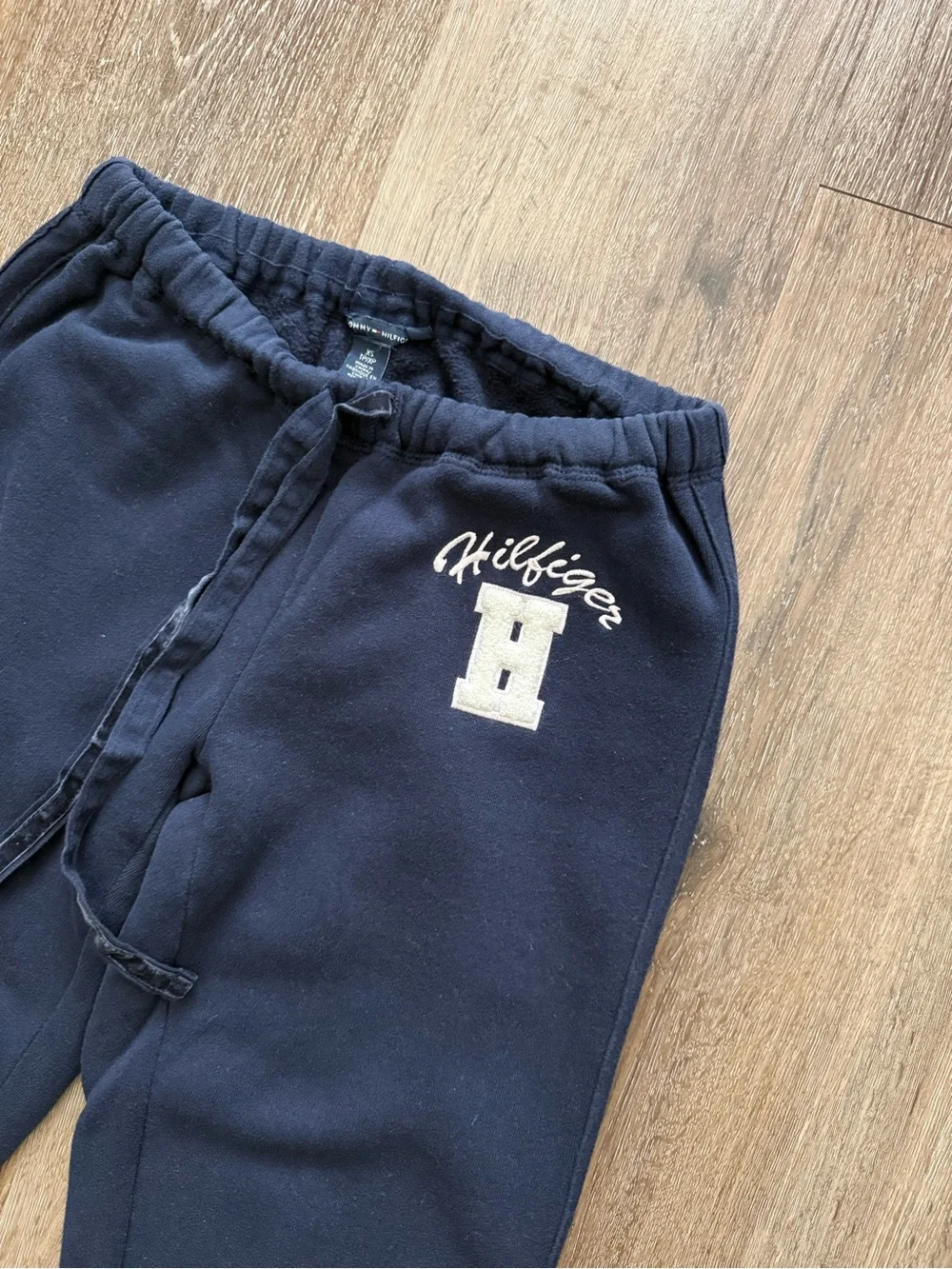 Tommy Hilfiger Women’s Fleece Sweatpants XS Navy Lounge Jogger Drawstring